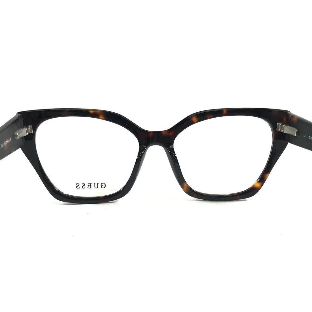 Guess Eyeglasses Frames GU50112 052 Tortoise Brown Butterfly Full Rim 55-17-145
